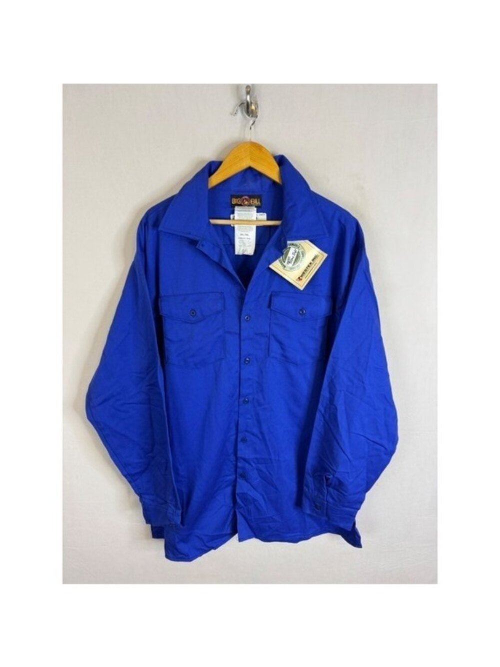 Big Bill Flame Resistant Work Shirt Blue 2XL Tall TX231US7 Indura Ultra Soft NWT